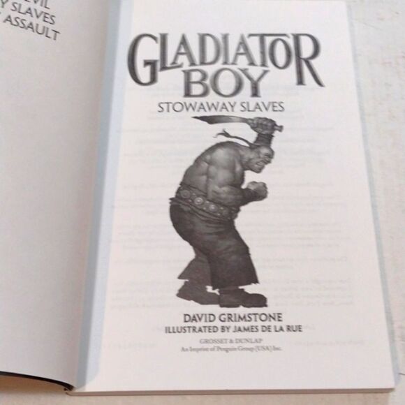 Gladiator Boy Series Softcover Books Nos. 1 to 4 pub. Grosset & Dunlap  2010 - Picture 8 of 10